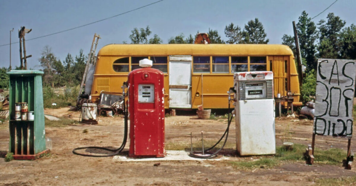 old gas station