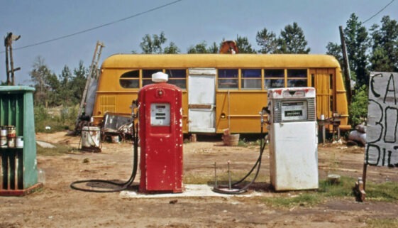 old gas station