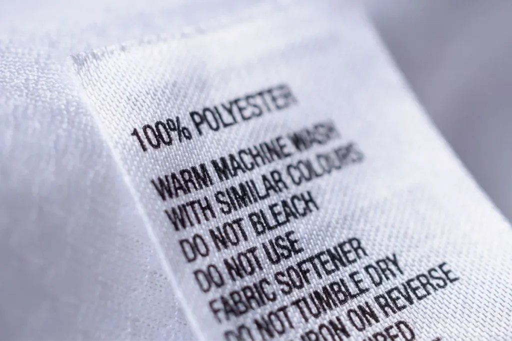 polyester tag-does polyester shrink article