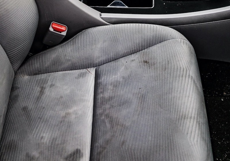 water spots on car seats