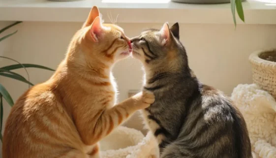 cats grooming each other- why do cats groom each other- article from drestr